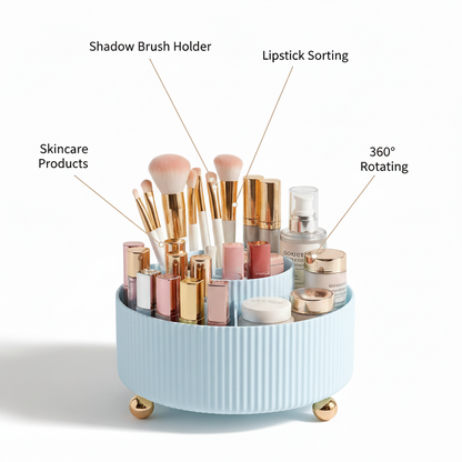 CalmNCozy™ 360° Rotating Makeup Organiser