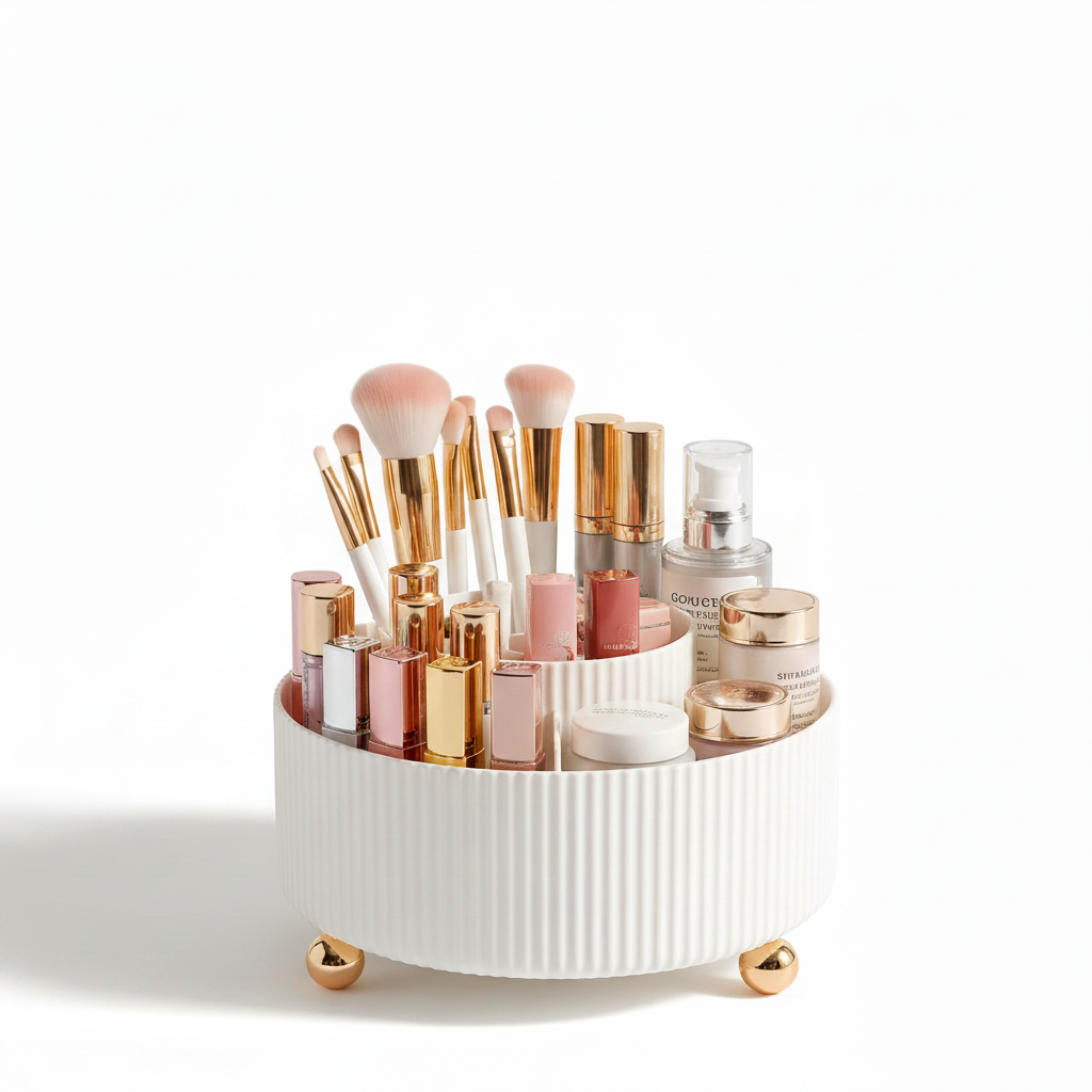 CalmNCozy™ 360° Rotating Makeup Organiser